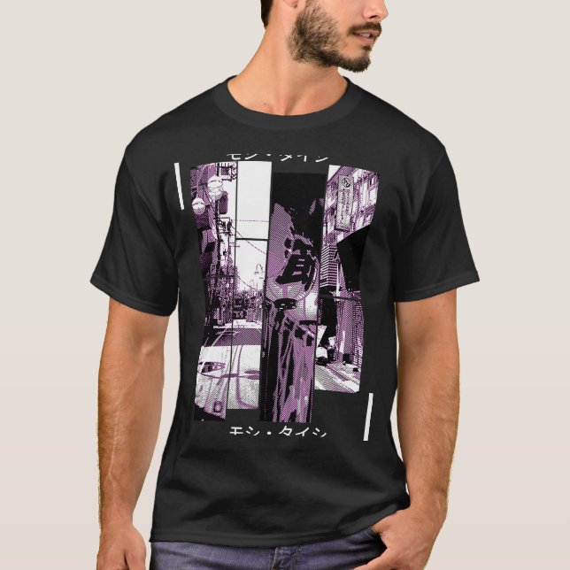 Vaporwave Ästhetik Japan Style 80er 90er Tokyo Osa T-Shirt (Vorderseite)