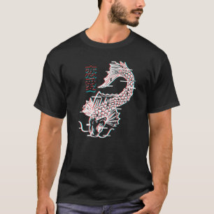 Vaporwave Ästhetik Japanisch Koi Fisch T-Shirt