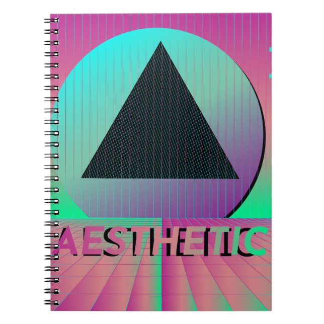 Vaporwave-Ästhetik Notizblock (Vorderseite)