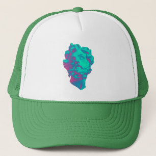 Vaporwave ästhetischer Störschub-Statue-Hut Truckerkappe