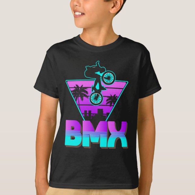 Vaporwave BMX Bike Boys Bicycle T-Shirt (Vorderseite)