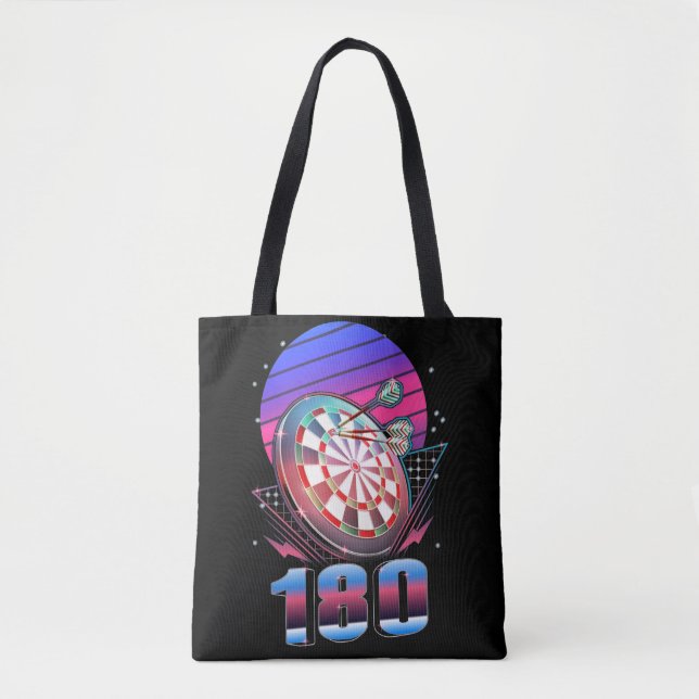 Vaporwave Dart Throwing Dartboard 180 Darts Tasche (Vorderseite)