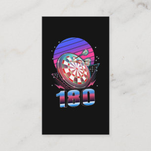 Vaporwave Dart Throwing Dartboard 180 Darts Visitenkarte