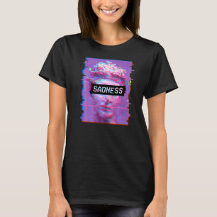 Vaporwave David Statue Ästhetische Kunst Traurigke T-Shirt