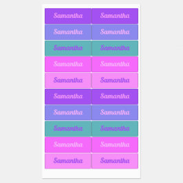 Vaporwave-Farbpalettennamen Labels für ästhetische Etiketten