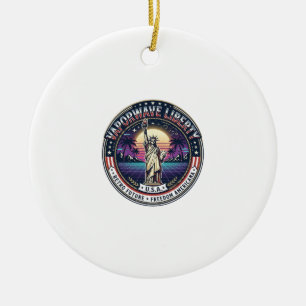 Vaporwave Freiheit Patriotisch Patriotisch Vaporwa Keramik Ornament