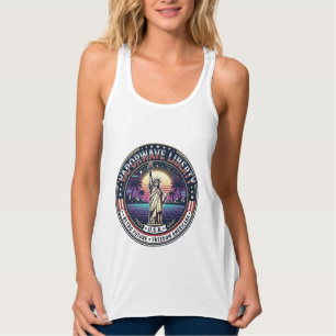 Vaporwave Freiheit Patriotisch Patriotisch Vaporwa Tank Top