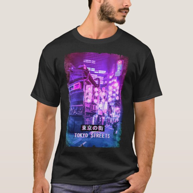 Vaporwave Japan Street Fashion Tokyo Streets T-Shirt (Vorderseite)