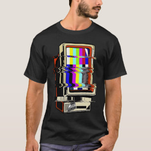 Vaporwave kein Signal Fernsehen ohne Luftschleifve T-Shirt