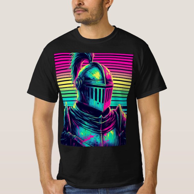 vaporwave Knight T-Shirt (Vorderseite)