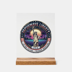 Vaporwave Liberté Patriotique Patriotique Vaporwav