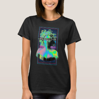 Vaporwave Medusa Mythology Gorgon in griechischer T-Shirt
