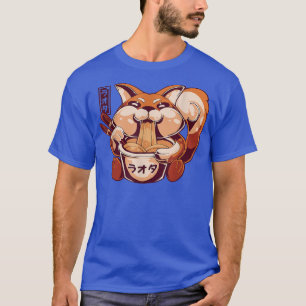 Vaporwave Niedlich Shiba Inu Kawaii Ramen Japanese T-Shirt