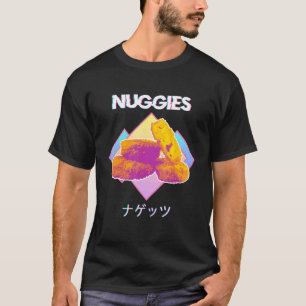 Vaporwave Nuggies Chicken Nuggets Japanisches Kanj T-Shirt