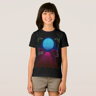 Vaporwave Sonnenuntergang Landschaft Tri-Blend Shirt