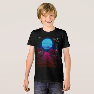 Vaporwave-Sonnenuntergang-Landschaft Tri-Blend Shirt