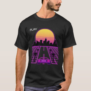 Vaporwave Sonnenuntergang Synthwave Cyberpunk Outr T-Shirt