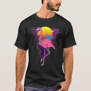 Vaporwave Sonnenuntergang Tropische Palmen Exotisc T-Shirt