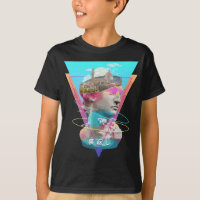 Vaporwave Statue David Bust & Florenz Italien Land