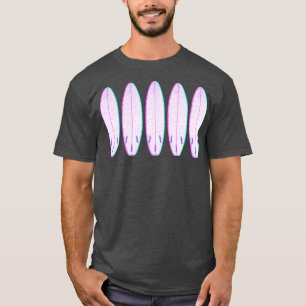 Vaporwave Surf Boards Vintag Beach EDM Geschenk Su T-Shirt