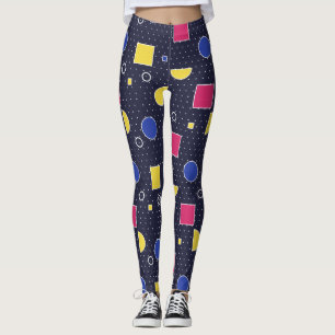 Vaporwave Synthwave Memphis Retro-Stil Leggings