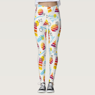 Vaporwave Synthwave Retro Style Yoga Leggings