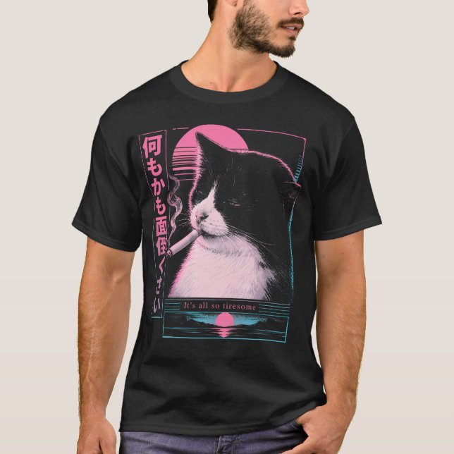 Vaporwave Synthwave T-Shirt (Vorderseite)