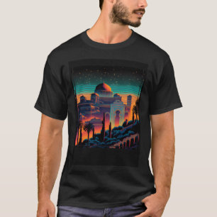 Vaporwave The Alhambra Granada Spanien Retro 80er T-Shirt