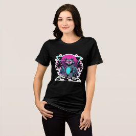 Vaporwave-Waschbär Retro-80er-Ästhetik Tri-Blend Shirt