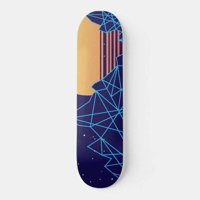 Vaporwaved Skateboard (Vorderseite)