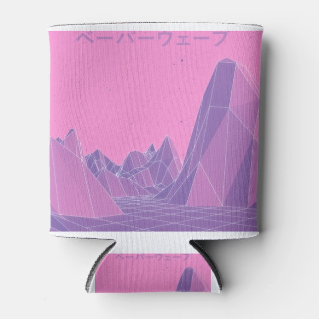 Vaporwellgebirge rosa dosenkühler (Vorderseite)