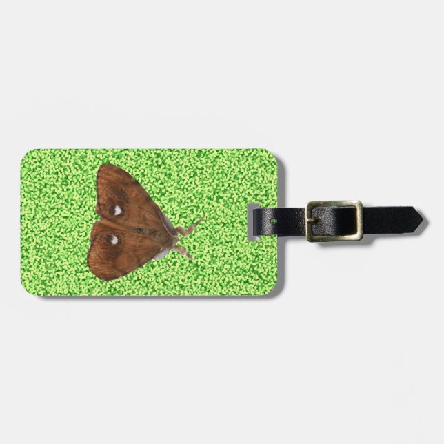 Vapourer Moth Custom Luggage Tag Gepäckanhänger (Vorderseite horizontal)