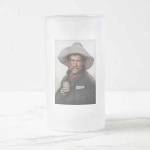 Vaqueros Ranchero Cowboy Spanisch Alter Westen Mattglas Bierglas