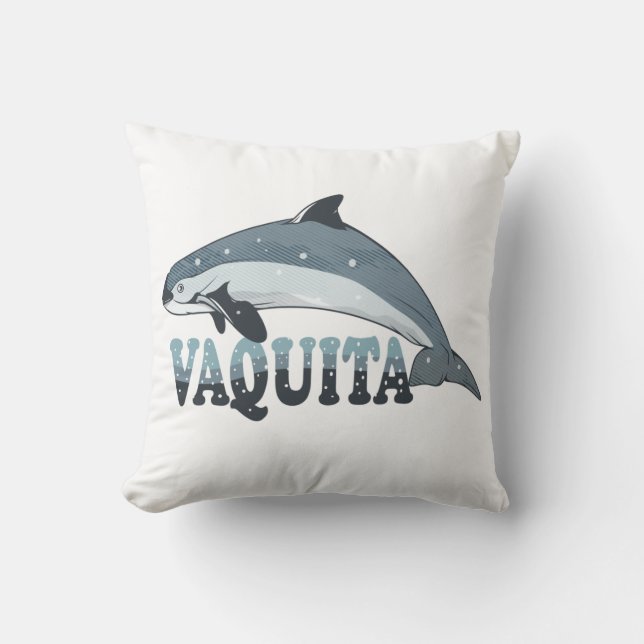 Vaquita Porpoise Kissen (Vorderseite)