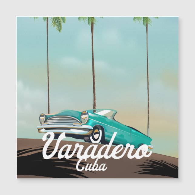 Varadero Cuba Reiseposter Magnetkarte (Vorderseite)