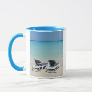 Varadero, Kuba. Sand- und Strandliegen Tasse