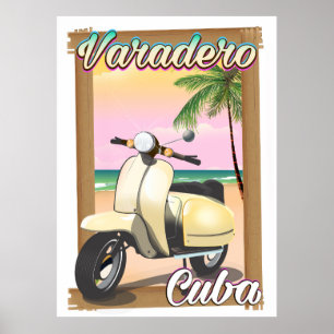 Varadero Kuba Vintage Rollerposter Poster