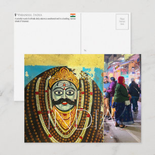 Varanasi, Indien Reise-Postkarte Postkarte