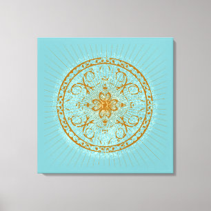 Varanasi - überzogene Canvas Leinwanddruck