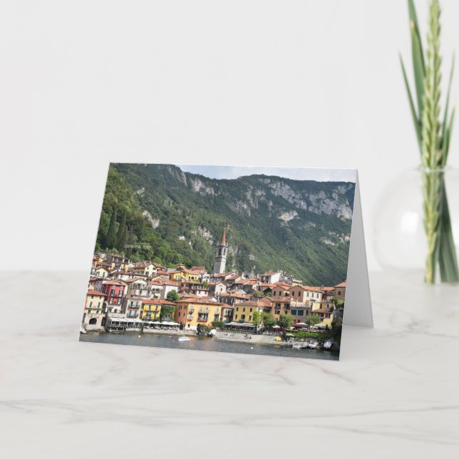 Varenna, Italien landschaftliches Foto Karte (Vorderseite)
