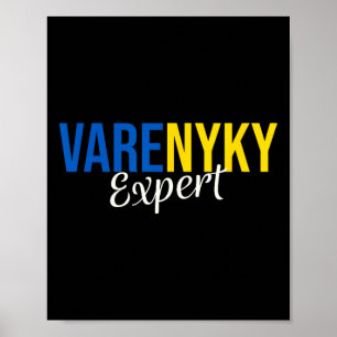 Varenyky Expert Support Ukraine Flagge Ukrainische Poster