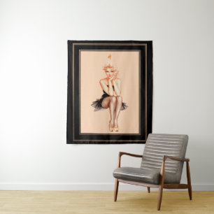 Varga Girl Cover Kunst, Dichtung und Musik Wandteppich