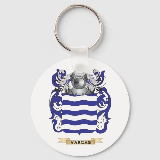 Vargas-Familienwappen (Wappen) Schlüsselanhänger (Vorderseite)