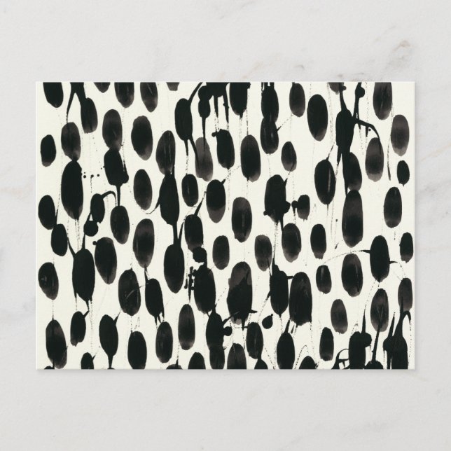 Variable I | Schwarze Farbe Postkarte (Vorderseite)