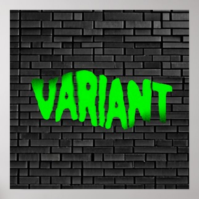 VARIANT Graffiti Green 2 Matte Poster (Vorne)