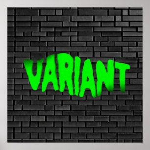 VARIANT Graffiti Vert 2 Matte Poster