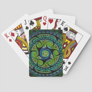 Variated Bereich-vibrierender keltischer Knoten Spielkarten