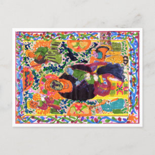 Variation auf Madonna & Kind Postkarte