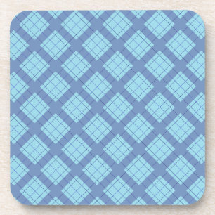 Variation Blue Kariert Getränkeuntersetzer
