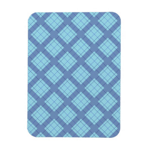 Variation Blue Kariert Magnet